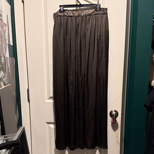 i jeans by Buffalo Jade Green Maxi Skirt with Patterned Waist